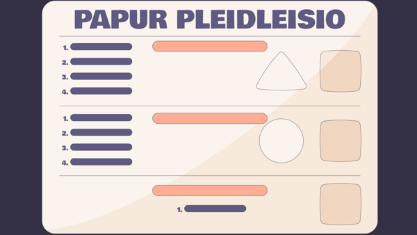 A cartoon graphic of a ballot paper