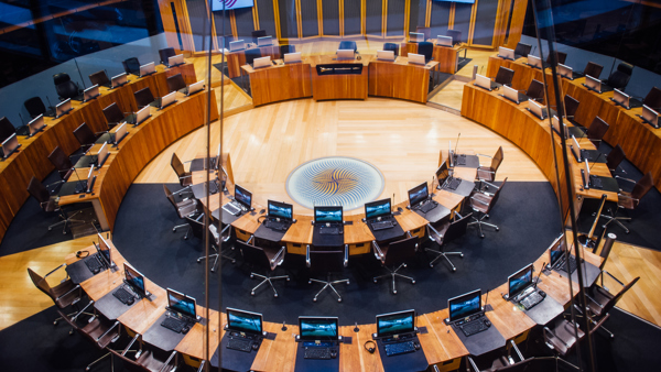 The Senedd chamber